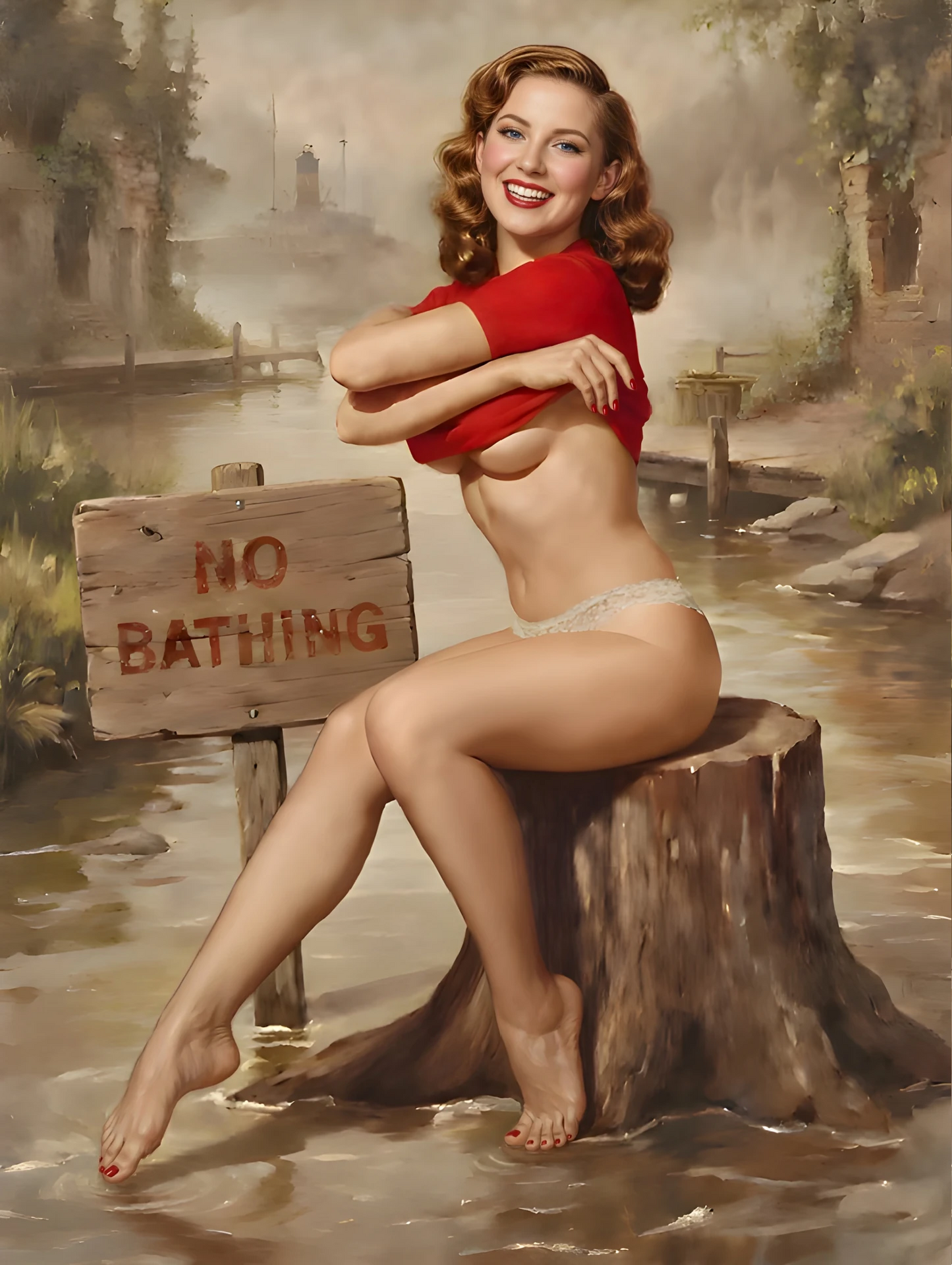 Pinup Charm Portrait – Pinup Art Studio