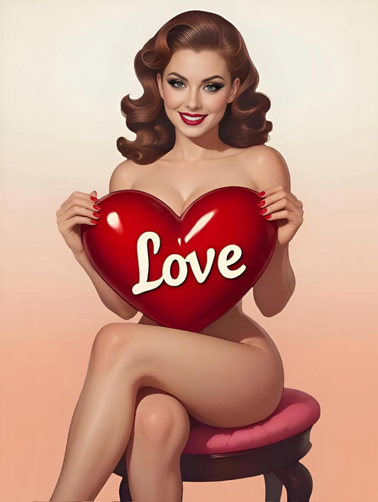 Sweetheart Pinup Portrait - Pinup Art Studio