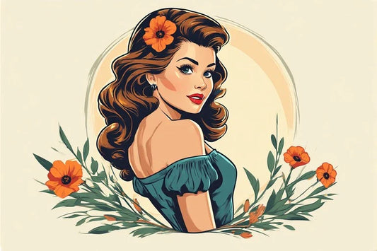 50s Pin Up Girl Art: Retro Album Designs