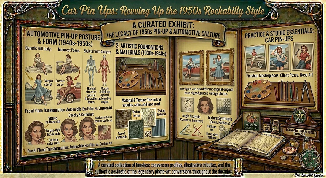 Car Pin Ups: Revving Up the 1950s Rockabilly Style