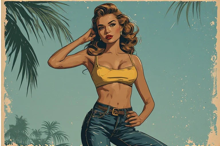 Classic 50s Pin Up Art: Reimagining the Golden Era