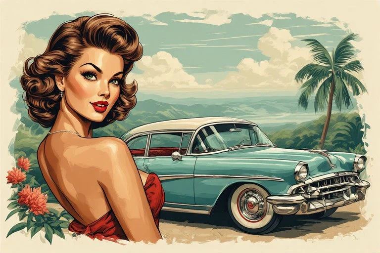 Classic 50s Pin Up Art: The Heart of Vintage Glamour