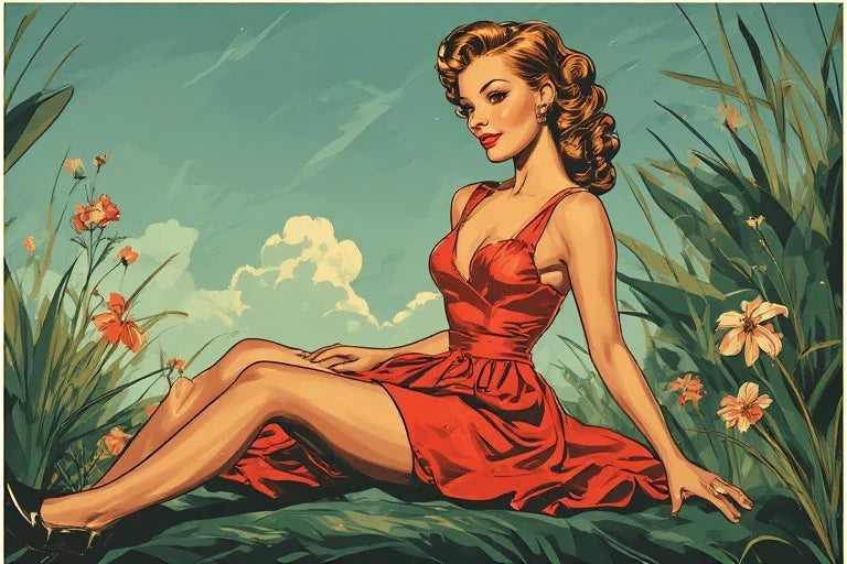 Classic 50s Pin Up Art: The Ultimate Vintage Charm