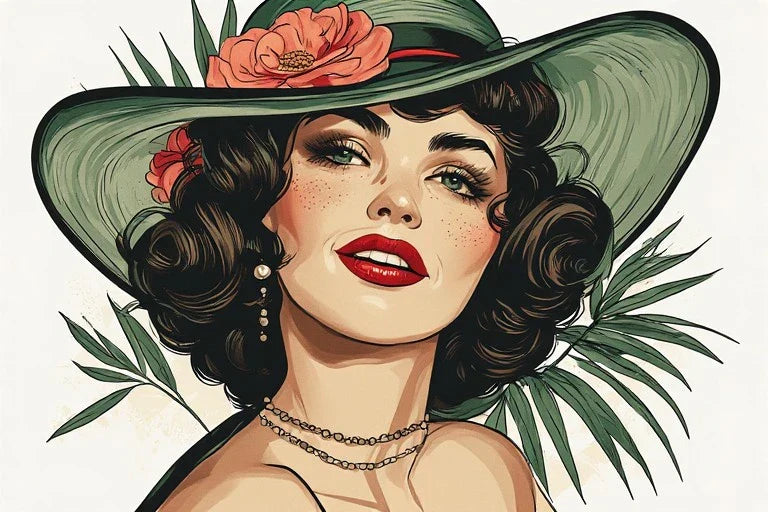 Classic Burlesque Style: Stage Glamour Pinup Art