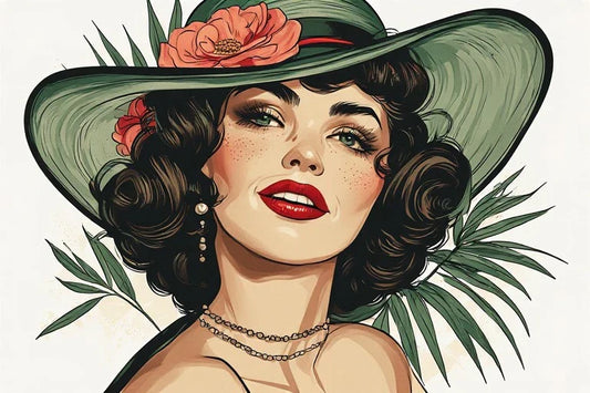 Classic Burlesque Style: Stage Glamour Pinup Art