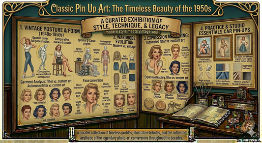 Classic Pin Up Art: The Timeless Beauty of the 1950s