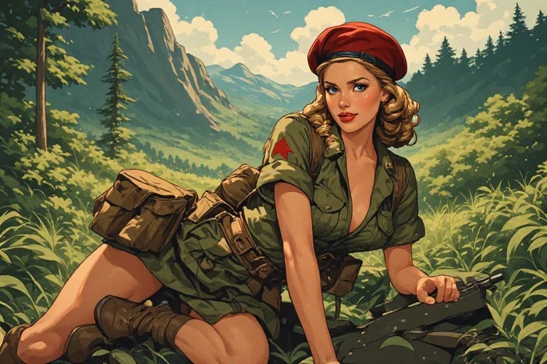 Cowgirl Pin Up Art: Wild West Meets Retro Glamour