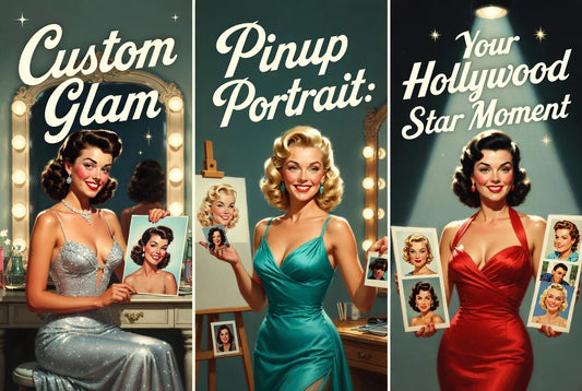 Custom Glam Pinup Portrait: Your Hollywood Star Moment