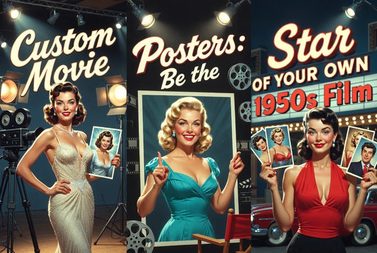 Custom Movie Posters: Be the Star of Your Own 1950s Film