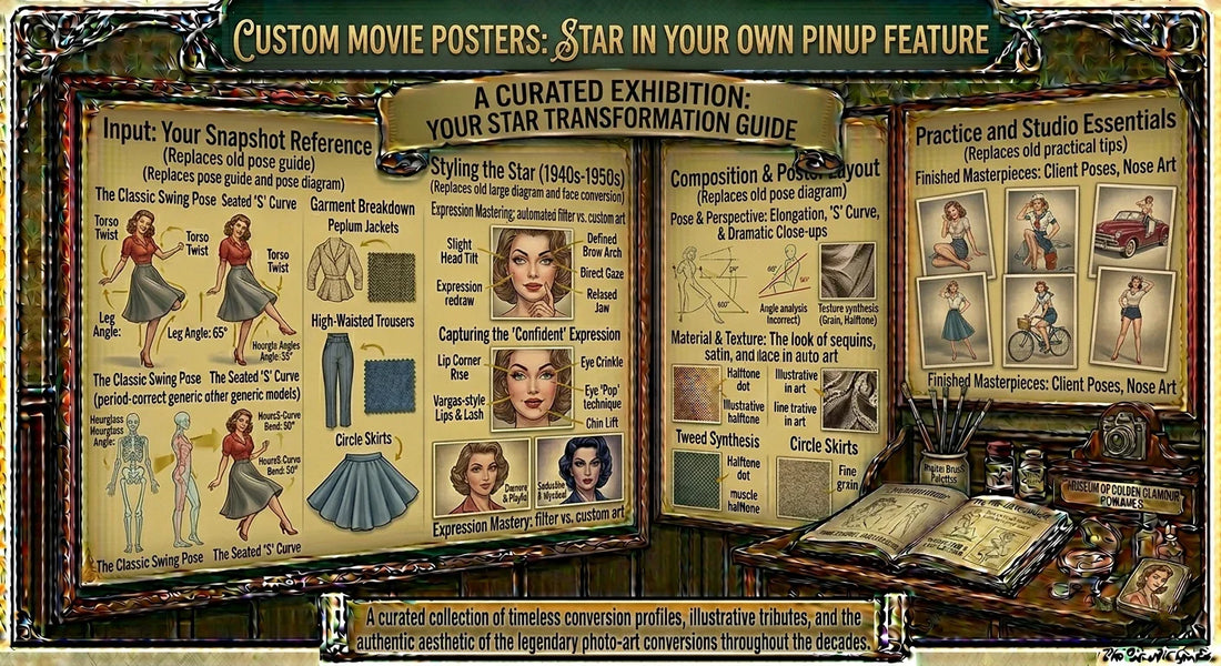 Custom Movie Posters: Star in Your Own Pinup Feature