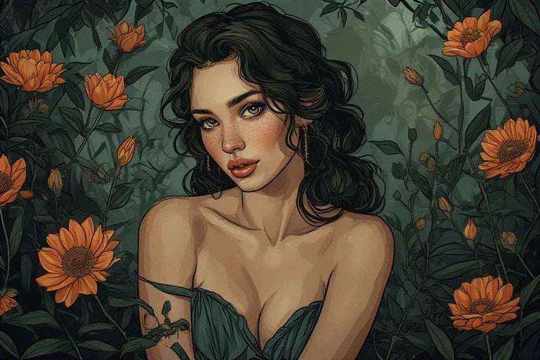 Custom Pin Up Art: One-of-a-Kind Hand-Painted Portraits