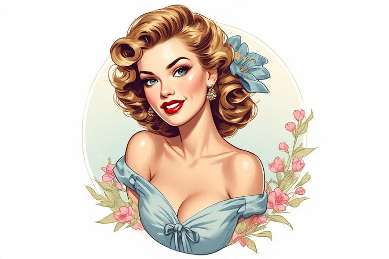 Glam Pinup Portrait: High-Fashion Vintage Masterpieces