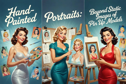 Hand-Painted Portraits: Beyond Static Images of Pin Up Models
