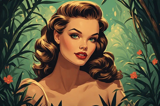 Pin-up Painting Canvas: Tensile Strain Mechanics