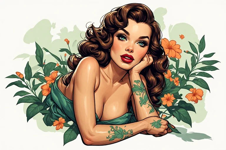 Pin Up Art for Tattoo Inspiration: Flash to Canvas