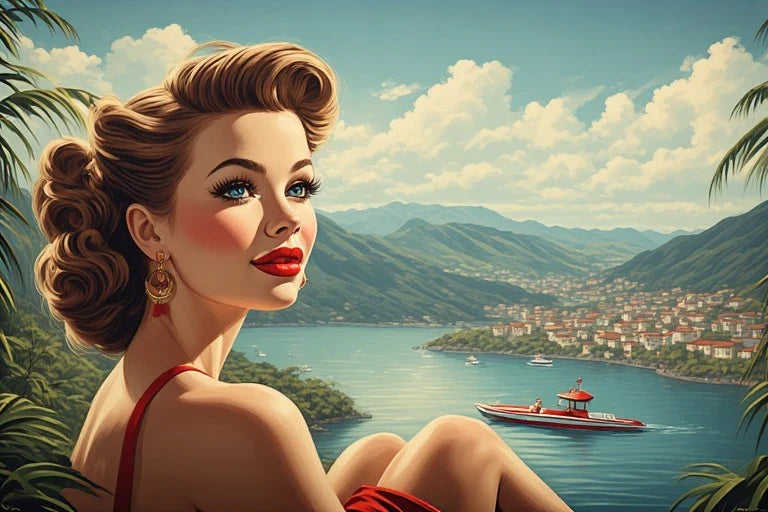 Pin Up Girl Art and the Timeless Beauty of Retro Glamour