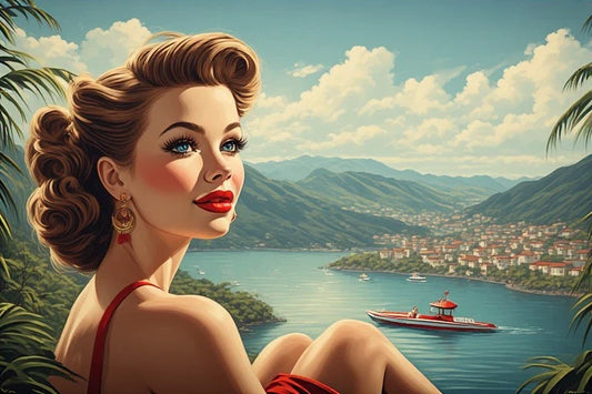Pin Up Girl Art and the Timeless Beauty of Retro Glamour