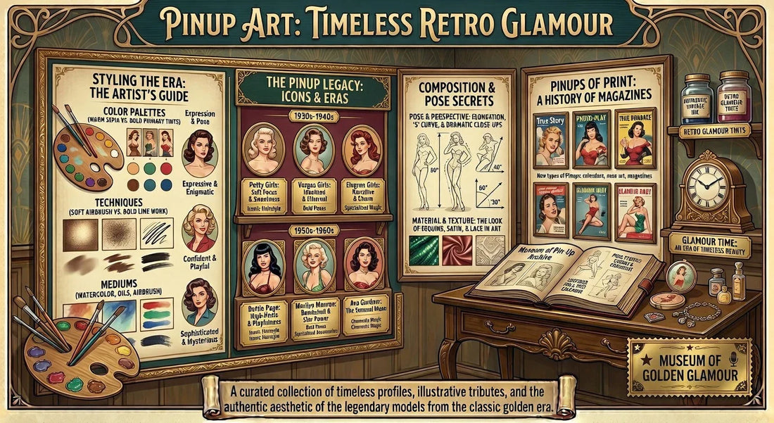 Pinup Art: Timeless Retro Glamour