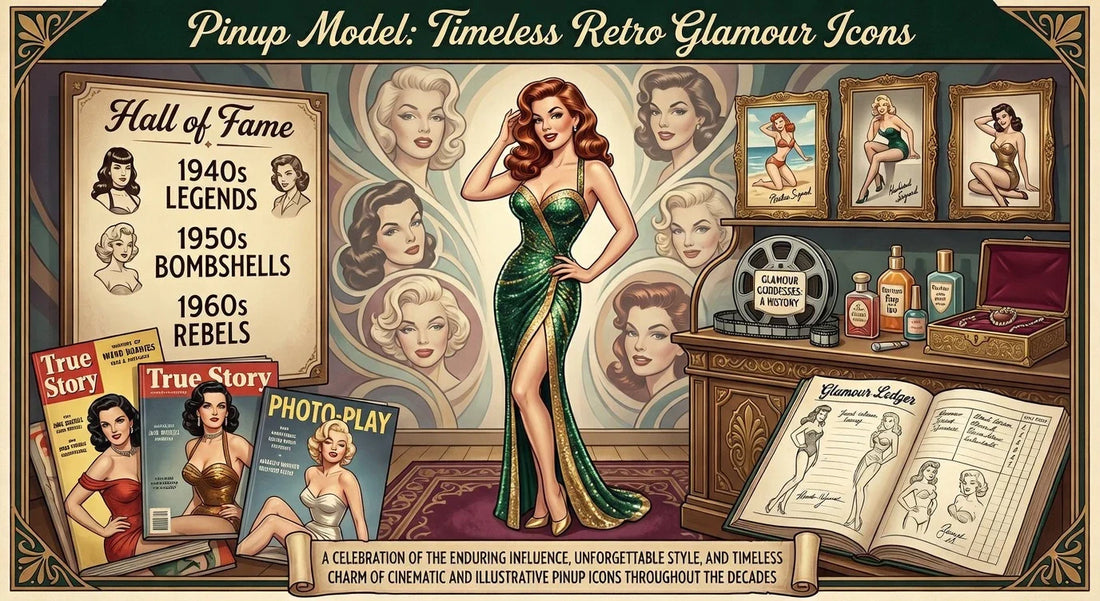Pinup Model: Timeless Retro Glamour Icons