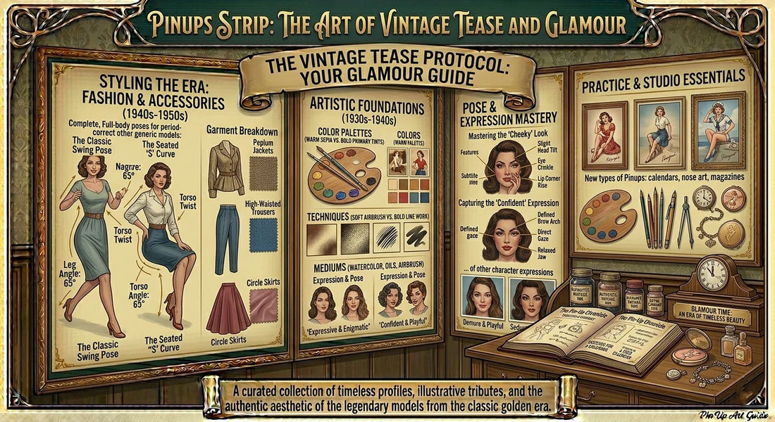 Pinups Strip: The Art of Vintage Tease and Glamour