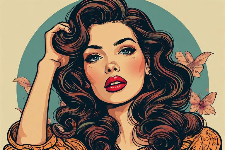 Retro Pin Up Girl Art: Theatrical Roots