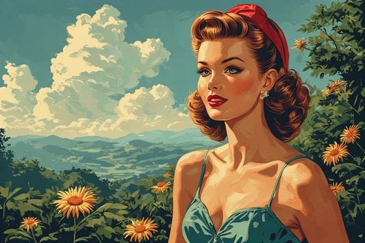 Vintage Look Pin Up Art: Lithographic Print History