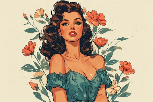 Vintage Look Pin Up Girl Art: Calendar Print History