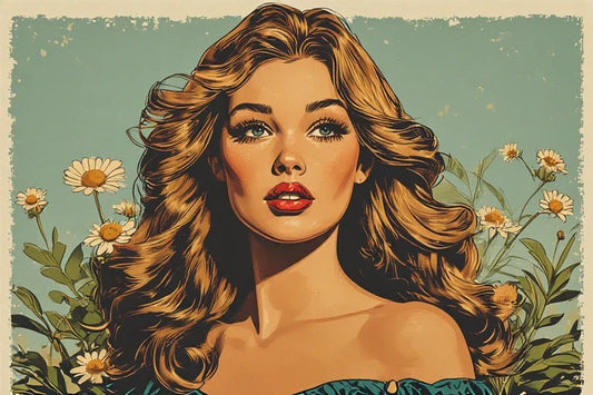 Vintage Look Pinup Art Prints: Canvas Mechanics