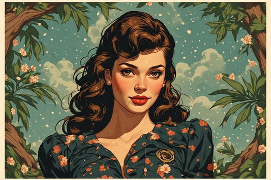 Vintage Pin-Up Art: Quantum Chromodynamic Stability