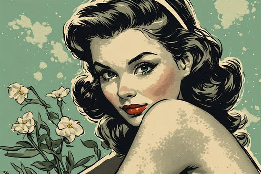 Vintage Pinup Art: Pigment Density Physics