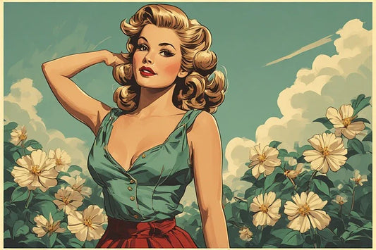 Vintage Pinup Art Print: Premium Giclée Quality