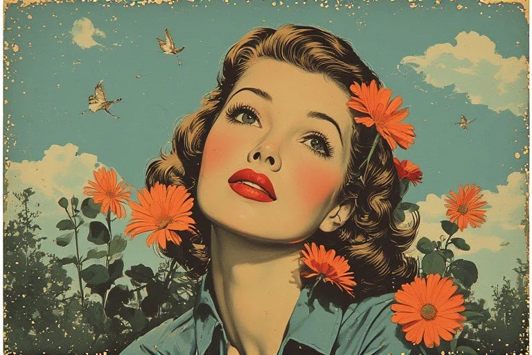 Vintage Pinup Artwork: The Art of Hand-Painted Glamour
