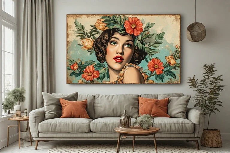 Vintage Pinup Canvas: Transforming Your Home into a Private Gallery