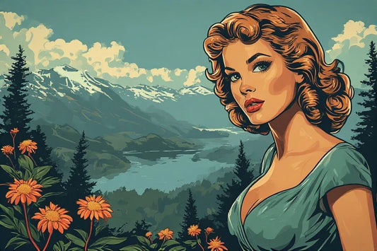 Vintage Pinup Portrait Canvas: The Ultimate Luxury Milestone Gift