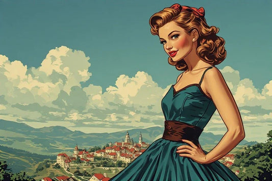 Vintage Pinup: Replicating the Textures of Golden-Era Lithography