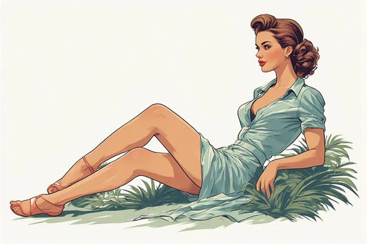 Vintage Style Pin Up Girl Art: Classic Ads