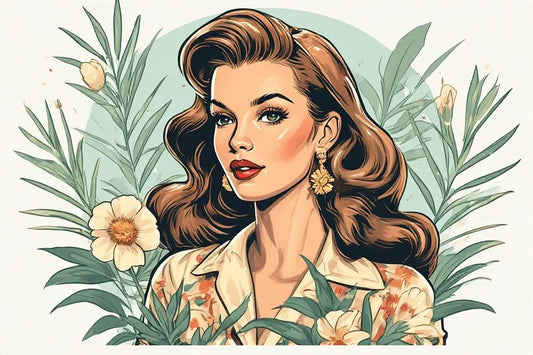 Vintage Style Pinup Canvas: Premium Wood Framing