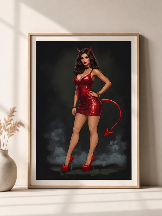 Hand-Painted Pinup Portraits: Why Choose Them Over Digital?