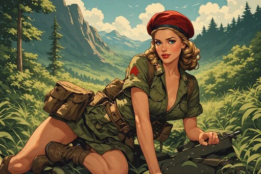 Retro Ghost Town Saloon Pinup Art: Wild West Glam
