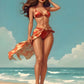 Beach Pinup Portrait - Pinup Art Studio