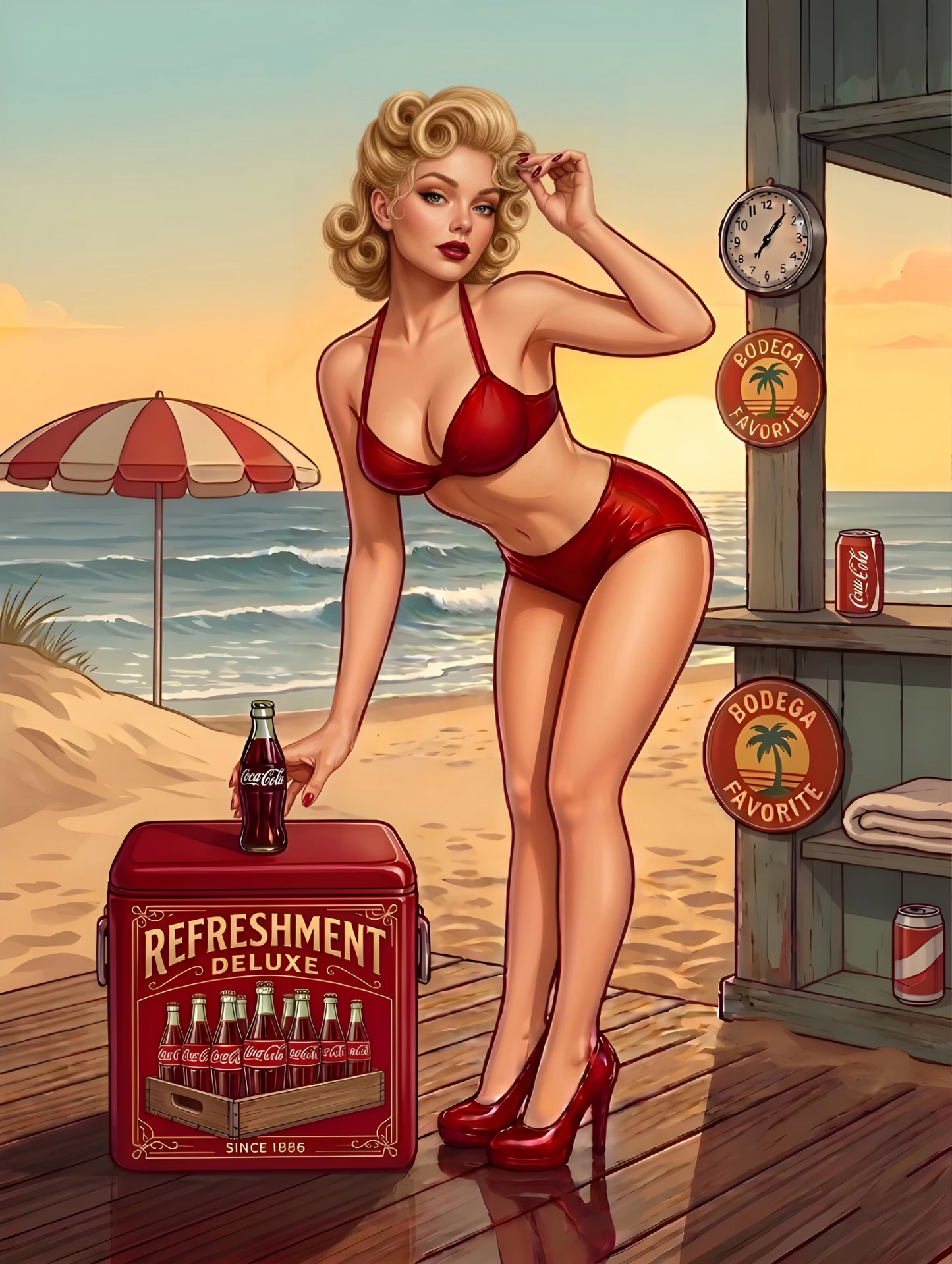  Pinup Lady Portrait – Pinup Art Studio