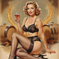 Vintage Bombshell Portrait – Pinup Art Studio