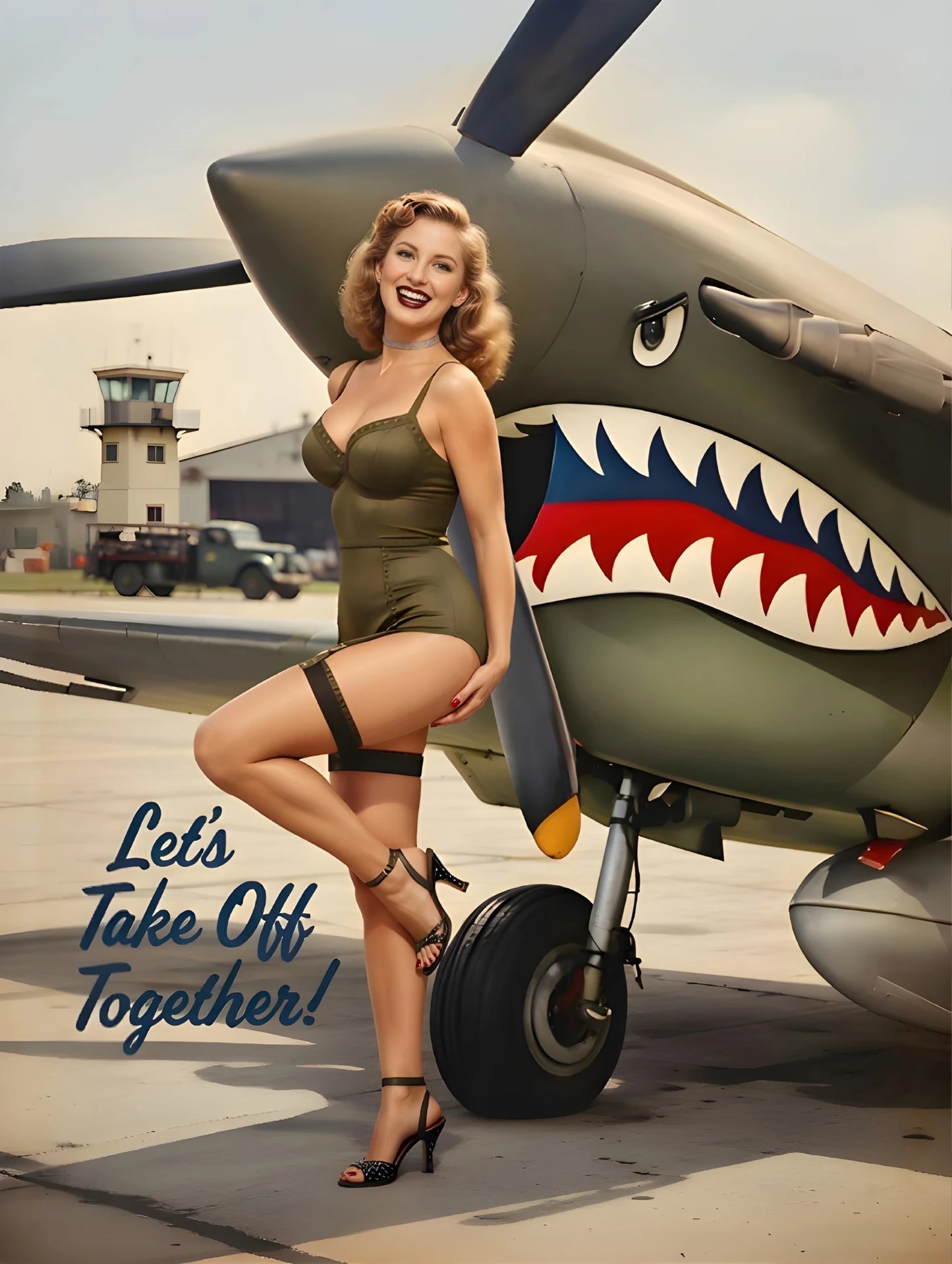 WWII Pinup Portrait – Pinup Art Studio