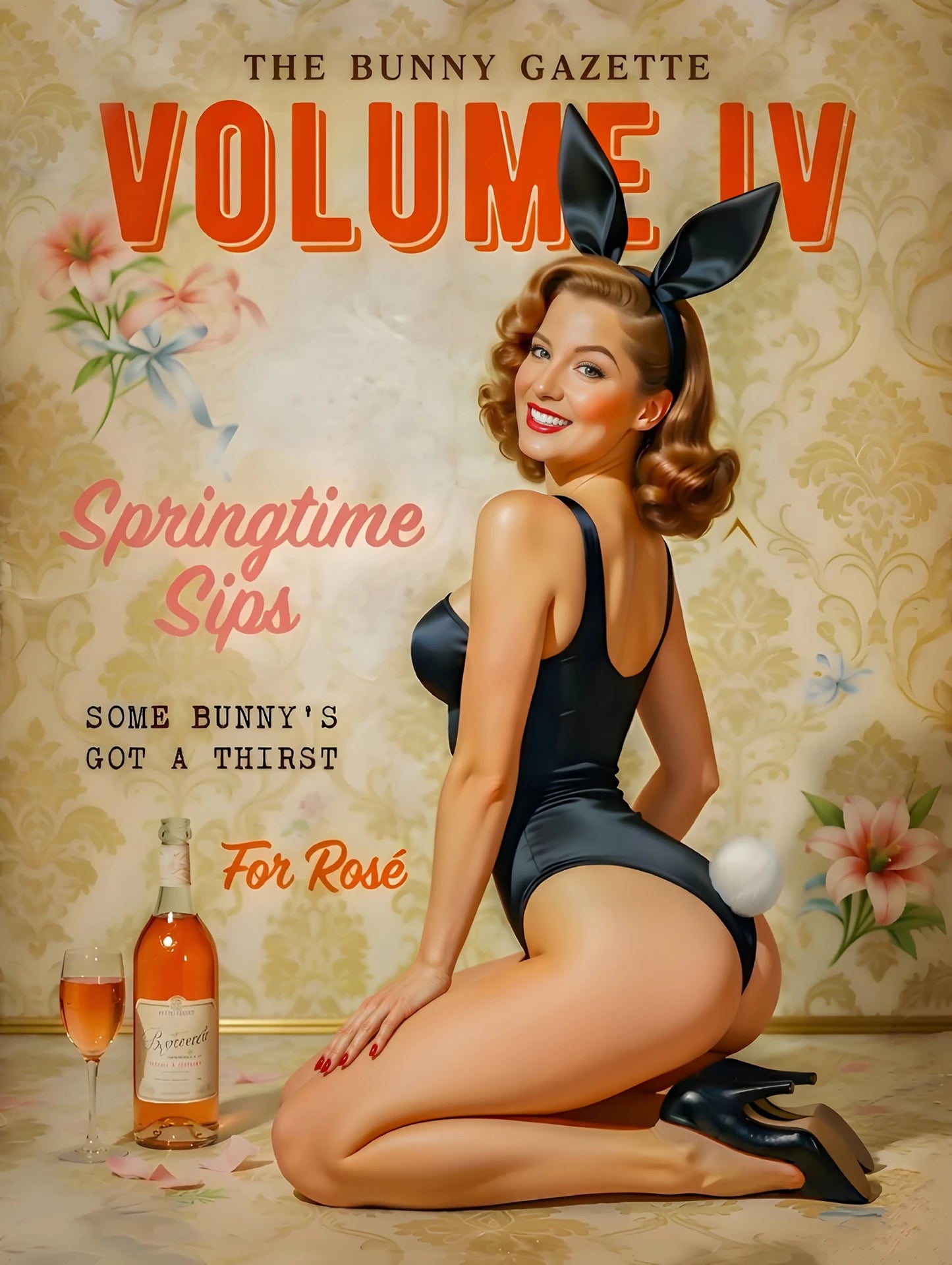 Classic pinup portrait created from photo – Pinup Art Studio