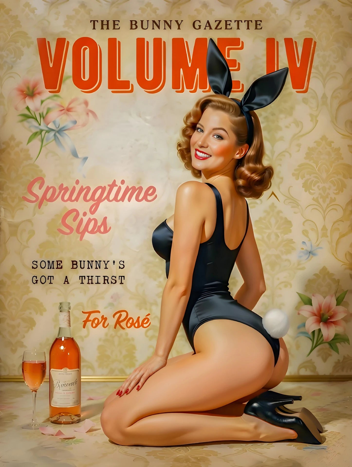 Classic pinup portrait created from photo – Pinup Art Studio