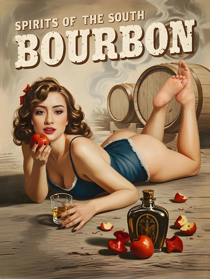 Vintage pinup portrait custom artwork by Pinup Art Studio